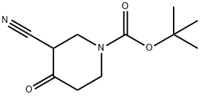 3-CYANO-4-OXO-PIPERIDINE-1-CARBOXYLIC ACID TERT-BUTYL ESTER Structural