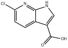 6-chloro-1H-pyrrolo[2,3-b]pyridine-3-carboxylic acid Structural