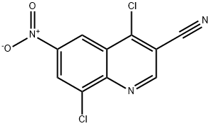 4,8-DICHLORO-6-NITRO-QUINOLINE-3-CARBONITRILE
 Structural