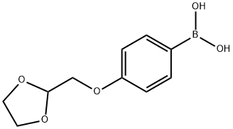 4-([1,3]Dioxolan-2-ylmethoxy)-phenylboronic acid Structural