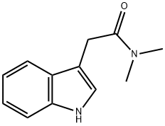 INDOLE-3-(N,N-DIMETHYL)ACETAMIDE Structural