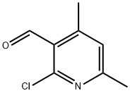 2-Chloro-4,6-dimethylpyridine-3-carboxaldehyde Structural