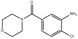 2-chloro-5-(morpholin-4-ylcarbonyl)aniline Structural