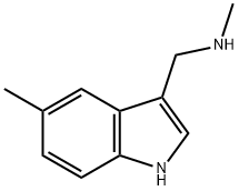 METHYL-(5-METHYL-1H-INDOL-3-YLMETHYL)-AMINE Structural