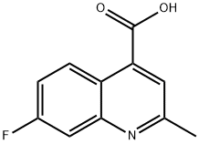 7-FLUORO-2-METHYLQUINOLINE-4-CARBOXYLIC ACID Structural