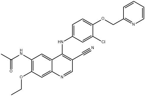 N-(4-((3-Chloro-4-(pyridin-2-ylMethoxy)phenyl)aMino)-3-cyano-7-ethoxyquinolin-6-yl)acetaMide