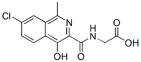 Glycine,  N-[(7-chloro-4-hydroxy-1-methyl-3-isoquinolinyl)carbonyl]- Structural