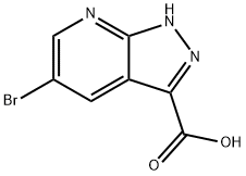 5-BROMO-1H-PYRAZOLO[3,4-B]PYRIDINE-3-CARBOXYLIC ACID Structural