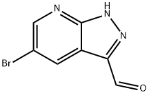 5-BROMO-1H-PYRAZOLO[3,4-B]PYRIDINE-3-CARBALDEHYDE Structural