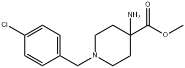 4-AMINO-1-(4-CHLORO-BENZYL)-PIPERIDINE-4-CARBOXYLIC ACID METHYL ESTER DIHYDROCHLORIDE Structural