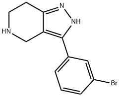 3-(3-BROMOPHENYL)-4,5,6,7-TETRAHYDRO-2H-PYRAZOLO[4,3-C]PYRIDINE
