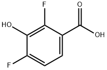 2,4-Difluoro-3-hydroxybenzoicacid Structural