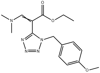 3-DIMETHYLAMINO-2-[1-(4-METHOXY-BENZYL)-1H-TETRAZOL-5-YL]-ACRYLIC ACID ETHYL ESTER