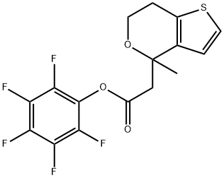 Pentafluorophenyl (4-methyl-6,7-dihydro-4H-thieno[3,2-c]pyran-4-yl)acetate