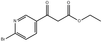 ETHYL 3-(6-BROMOPYRIDIN-3-YL)-3-OXOPROPANOATE Structural