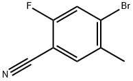 4-BROMO-2-FLUORO-5-METHYLBENZONITRILE Structural