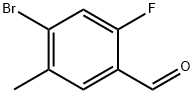 4-BROMO-2-FLUORO-5-METHYLBENZALDEHYDE Structural