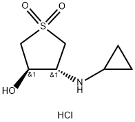 trans-4-Cyclopropylamino-1,1-dioxo-tetrahydrothiophen-3-ol hydrochloride
