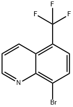 8-BROMO-5-(TRIFLUOROMETHYL)QUINOLINE Structural