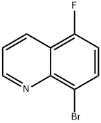 8-bromo-5-fluoroquinoline Structural