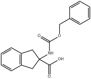 2-CBZ-AMINO-INDAN-2-CARBOXYLIC ACID Structural