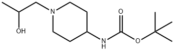 tert-butyl 1-(2-hydroxypropyl)piperidin-4-ylcarbaMate Structural