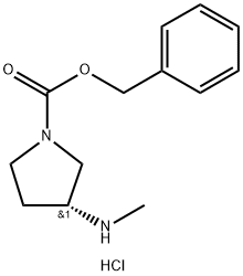 3-(Methylamino)-1-pyrrolidinecarboxylic acid benzyl ester Structural