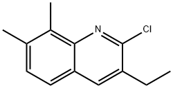 2-CHLORO-7,8-DIMETHYL-3-ETHYLQUINOLINE Structural