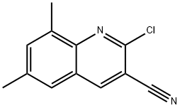 2-CHLORO-6,8-DIMETHYLQUINOLINE-3-CARBONITRILE Structural