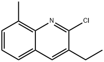 2-CHLORO-3-ETHYL-8-METHYLQUINOLINE Structural