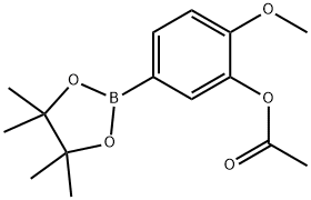 3-ACETOXY-4-METHOXYPHENYLBORONIC ACID, PINACOL ESTER Structural