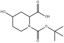 (2R,4S)-BOC-4-HYDROXYPIPERIDINE-2-CARBOXYLIC ACID Structural