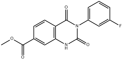 METHYL 3-(3-FLUOROPHENYL)-2,4-DIOXO-1,2,3,4-TETRAHYDROQUINAZOLINE-7-CARBOXYLATE Structural