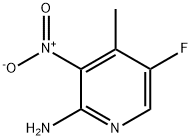 2-AMINO-5-FLUORO-3-NITRO-4-PICOLINE Structural