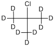 2-CHLORO-2-METHYLPROPANE-D9 Structural