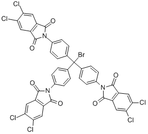 4,4',4''-TRIS(4,5-DICHLOROPHTHALIMIDO)TRITYL BROMIDE Structural