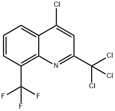 4-CHLORO-2-TRICHLOROMETHYL-8-TRIFLUOROMETHYL-QUINOLINE Structural