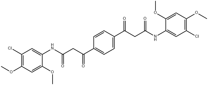 A,A'-TEREPHTHALOYLBIS-5-CHLORO-2,4-DIMETHOXYACETANILIDE Structural