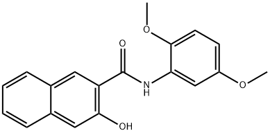 N-(2,5-Dimethoxyphenyl)-3-hydroxy-2-naphthamide Structural