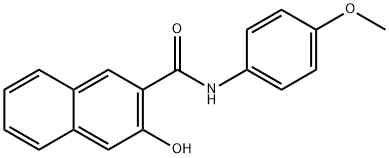 3-Hydroxy-4'-methoxy-2-naphthanilide Structural