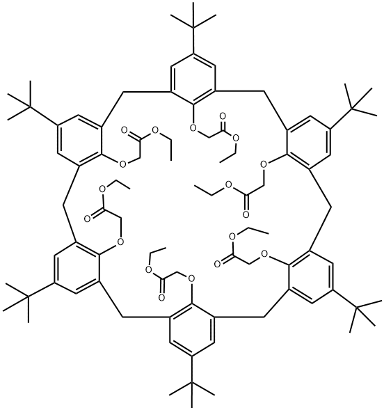 4-TERT-BUTYLCALIX(6)ARENE-HEXAACETIC ACID HEXAETHYL ESTER Structural