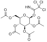 2,3,4,6-Tetra-O-acetyl-beta-D-glucopyranosyl 2,2,2-Trichloroacetimidate Structural