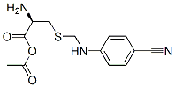 acetyl-S-(4-cyanoanilinomethyl)cysteine Structural