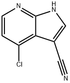 4-Chloro-1H-pyrrolo[2,3-b]pyridine-3-carbonitrile Structural