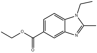 1-ETHYL-2-METHYL-1H-BENZOIMIDAZOLE-5-CARBOXYLIC ACID ETHYL ESTER Structural