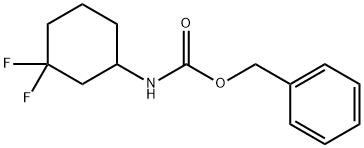 benzyl N-(3,3-difluorocyclohexyl)carbaMate Structural