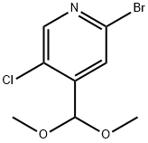 2-BROMO-5-CHLORO-4-(DIMETHOXYMETHYL)PYRIDINE