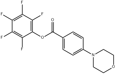 Pentafluorophenyl 4-morpholin-4-ylbenzoate Structural