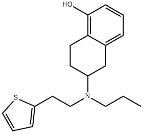 1-Naphthalenol, 5,6,7,8-tetrahydro-6-[propyl[2-(2-thienyl)ethyl]amino]- Structural