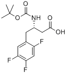 BOC-(S)-3-AMINO-4-(2,4,5-TRIFLUORO-PHENYL)-BUTYRIC ACID Structural